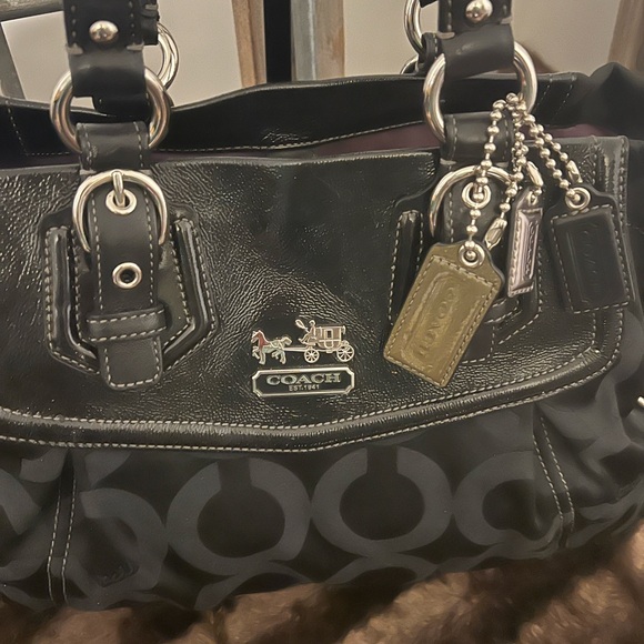 Coach Madison Signature Shoulder Bag with Crossbody Strap - Picture 2 of 11